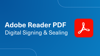 Adobe Reader PDF Digital Signing and Sealing with Adobe Logo